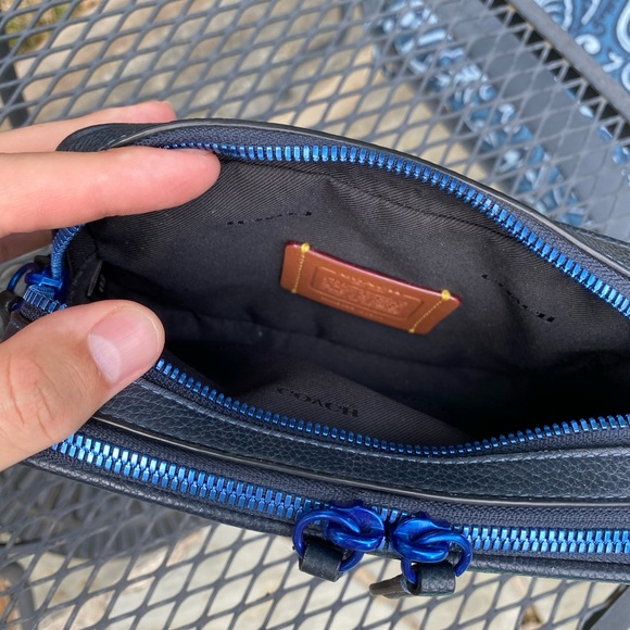 GUC Coach Charter Crossbody Bag (Navy/Metallic Hardware) - Picture 6 of 8